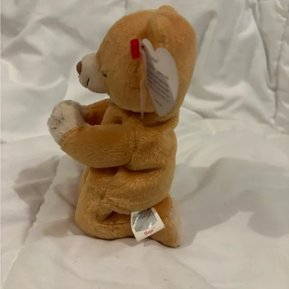 Ultra Rare TY Beanie Baby ~ Hope The Prayer Bear #4213 Tag Errors 1999 Retired! - Picture 3 of 9